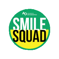 Advancedorthodontics happy smile aosmiles Sticker