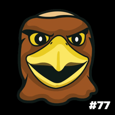 marquettebasketball giphygifmaker basketball mascot eagle GIF