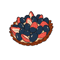 elmercadobangkok yummy dessert berries mixed berries Sticker