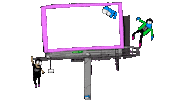 ads billboard Sticker by deladeso