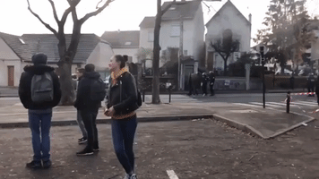 Smoke Seen on Paris Streets as Student Protesters Face Police in Mossy