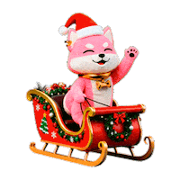 Akita Inu Christmas Sticker by yonagunifiesta