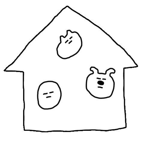 Cat Dog Sticker by inapsquare