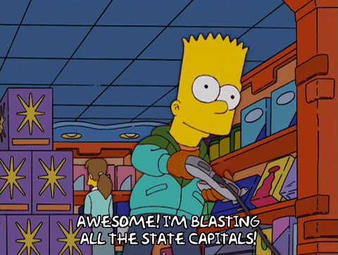 excited bart simpson GIF