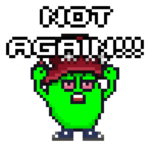 Angry Pixel Art Sticker by Potatozzz by 9GAG