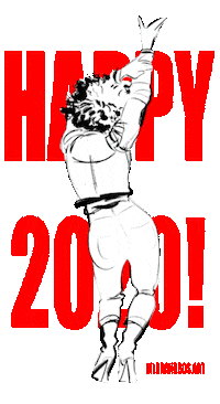 Happy New Year Sticker by Hilbrand Bos Illustrator