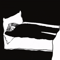 tubeklon sleep dead bed skeleton GIF