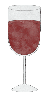 Red Wine Cheers Sticker by Pretty Whiskey / Alex Sautter