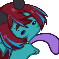 SlushyVT anime demon vtuber lick Sticker
