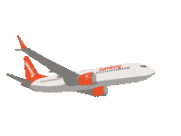 Sunwing travel vacation flying airplane Sticker