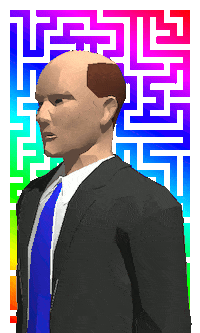 Bald Head Art Sticker by badblueprints