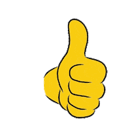 Great Job Thumbs Up Sticker