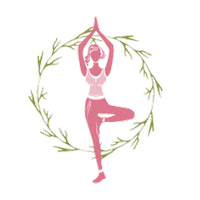Yoga Tree Sticker by Tina Ness
