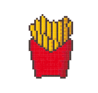 Pixel Art Fries Sticker by WendysSV