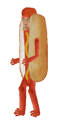 Hot Dog Sticker by Scorpion Dagger