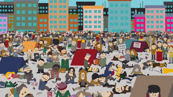 tired crowd GIF by South Park 