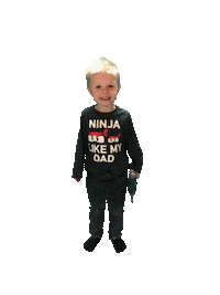 kid ninja Sticker by TheMacnabs