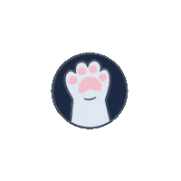 Paw Hello Sticker
