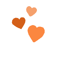 Orange Love Sticker by Lauren Fox