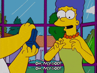 homer simpson kiss GIF