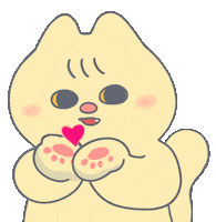 Heart Love Sticker by Snooze Kittens