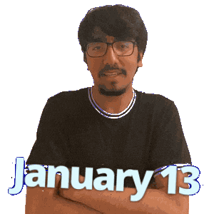 January 13 Sticker