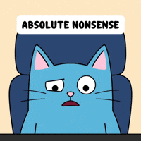 Blue Cat Misinformation GIF