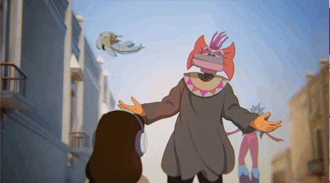 Mixed Media Mask GIF by FUNTASY