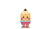 Pixel Jump Sticker