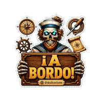 A Bordo Halloween Sticker