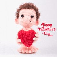 Dendennis valentinesday crochet amigurumi happyvalentinesday GIF