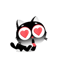 In Love Cat Sticker by Agence YIELD