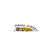 Happytrailshikingla dogwalker fun dog dogwalking hth Sticker