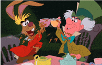 excited alice in wonderland GIF