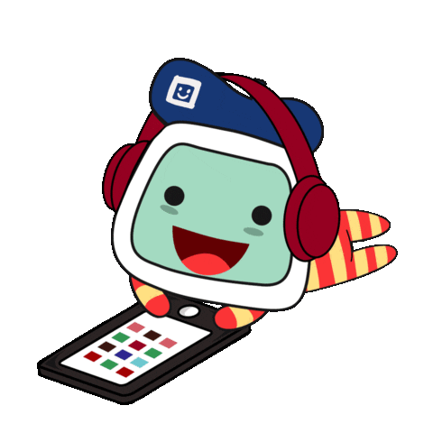 Happy Phone Sticker by Fun Cican