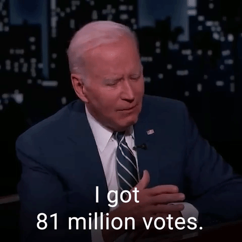 I got 81 million votes.