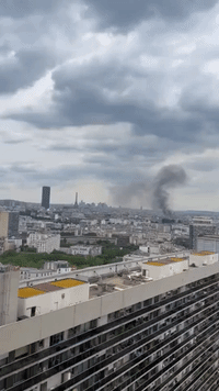 Smoke Billows After Major Gas Explosion in Central Paris