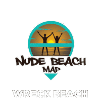 Beach Wreck Sticker by nudebeachmap