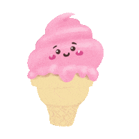 Jessitsoi happy sweet icecream melting Sticker