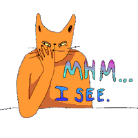 I See Cat Sticker