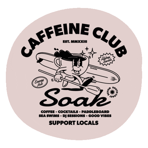 LibertyFeistStudio giphyupload soak coffee club torquay Sticker