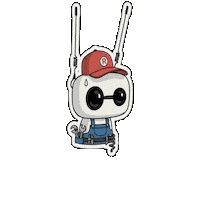 Robot Bouncing Sticker by pollenrobotics