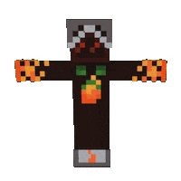Animation Minecraft Skin Sticker