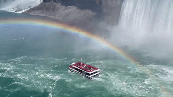 'Majestic' Rainbow Arches Over Niagara Falls