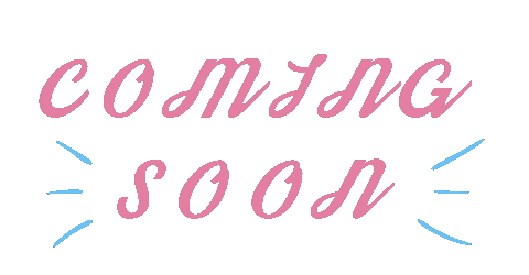 Coming Soon Lettering Sticker