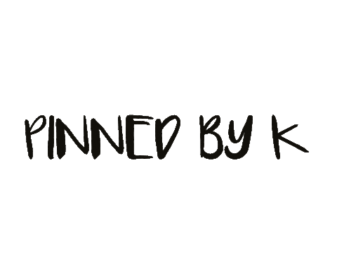 PinnedbyK fashion logo brand pinnedbyk Sticker
