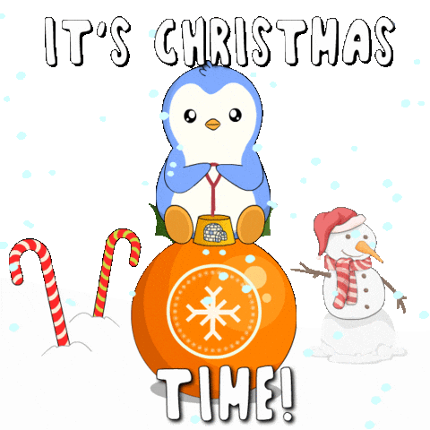Merry Christmas Sticker by Pudgy Penguins
