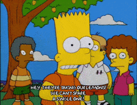 the simpsons fight GIF