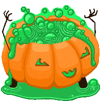 alleyauchtercreative halloween green fall magic Sticker