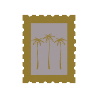 xojacksonrowe stamp jr palm trees bucket list Sticker